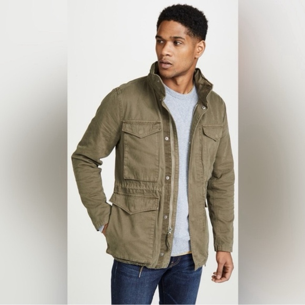 Madewell Field Jacket L2084 Garment Dyed Army Green Rugged Wear Men’s Size Large